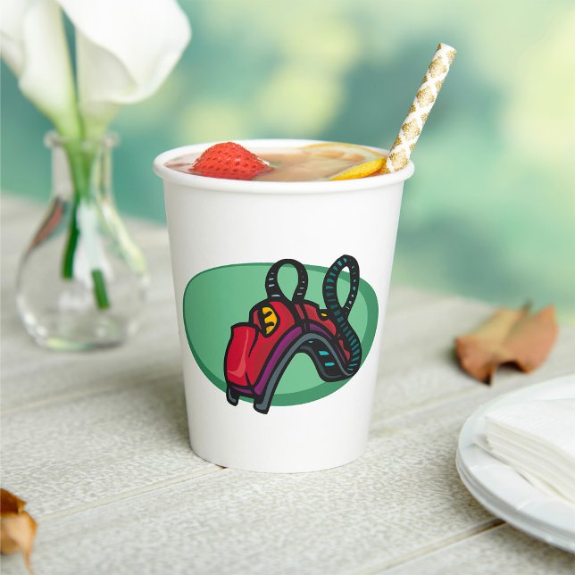 Red Colorful Roller Coaster Ride Paper Cups (Creator Uploaded)