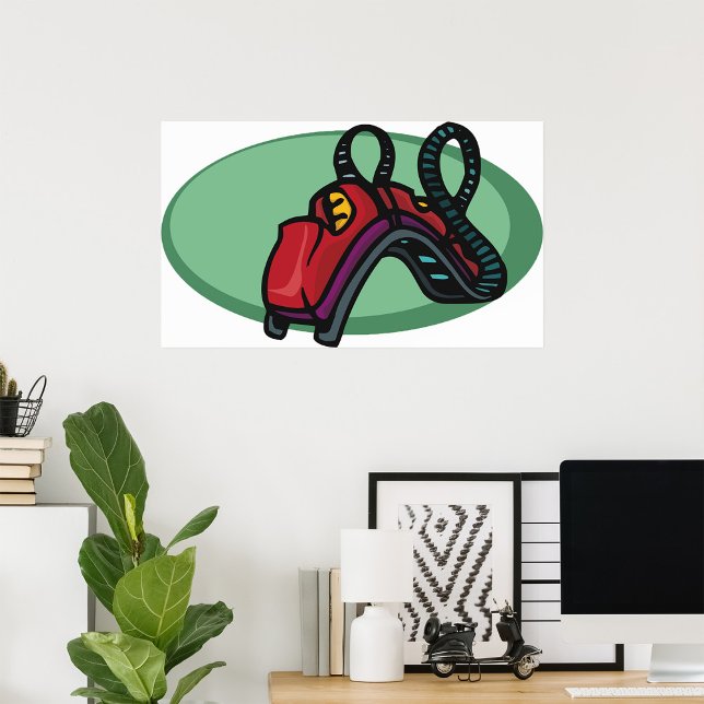 Red Colorful Roller Coaster Ride Poster (Creator Uploaded)