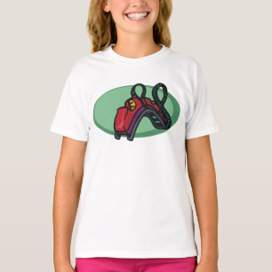 Red Colorful Roller Coaster Ride T-Shirt