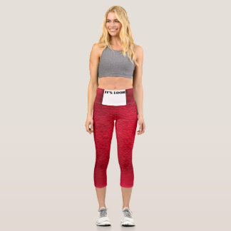 Red colour laggings comfortable  capri leggings