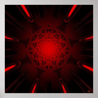 Red Concentrate Poster