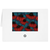 Red coneflowers cards (Back Horizontal)