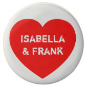 Red Conversation Heart Chocolate Dipped Oreo (Front)