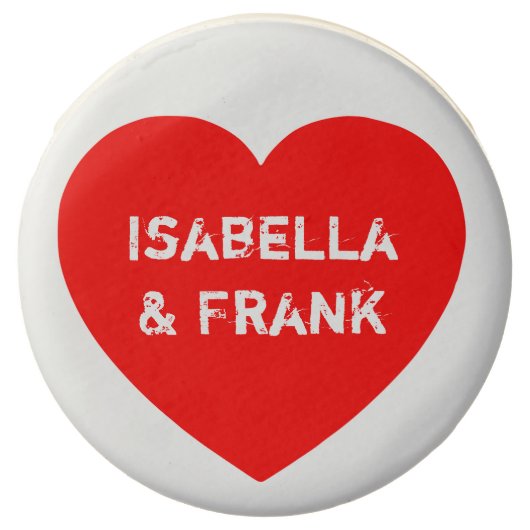 Red Conversation Heart Chocolate Dipped Oreo (Front)