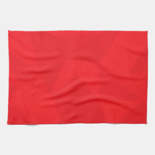 Red, cool, unique, trendy, urban geometric design kitchen towel