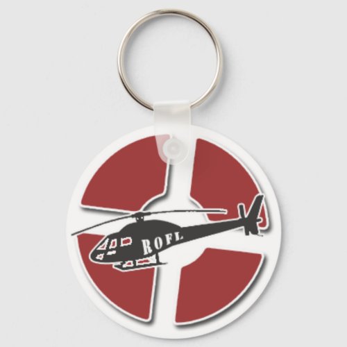 Red Copter Key Chain