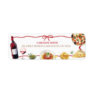 Red Coquette Bow That's Amore Label