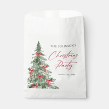 Red Coquette Christmas Tree Party