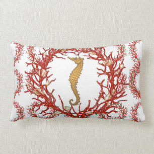 Red Coral American MoJo Pillow