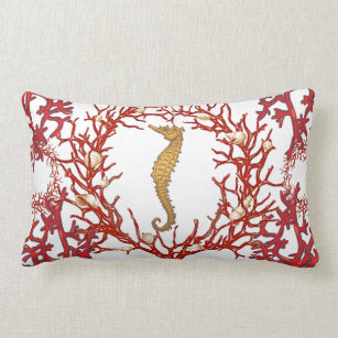Red Sea Coral Pillows Decorative Throw Pillows Zazzle