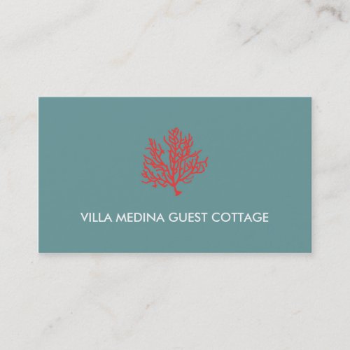 Red Coral Beach Business Card