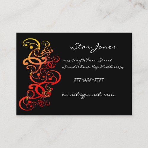 Elegant Swirl Business Card