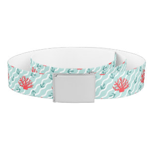 Red Coral Pattern 1 Belt