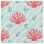 Red Coral Pattern 1 Fabric