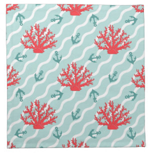 Red Coral Pattern 1 Napkin