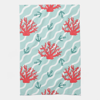 Red Coral Pattern 1 Towel