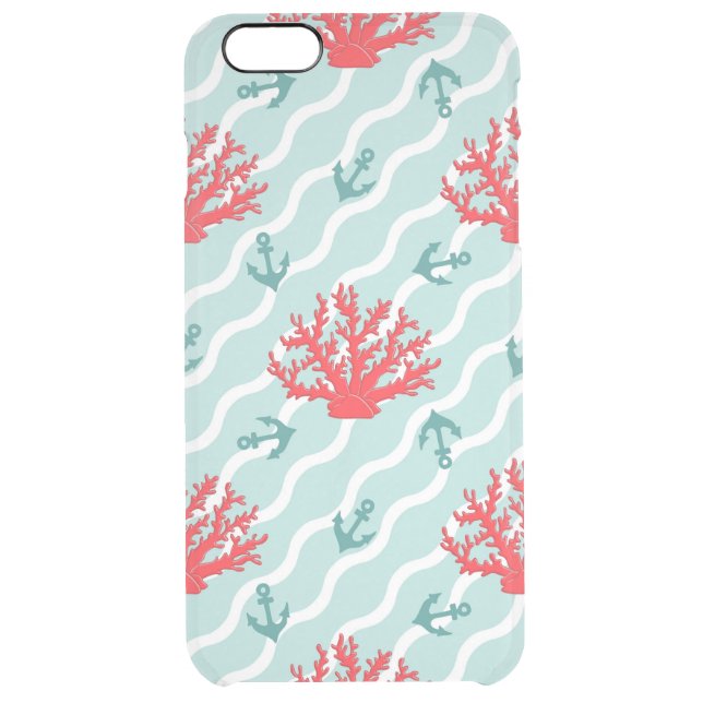 Red Coral Pattern 1 Uncommon iPhone Case (Back)