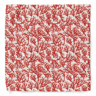 Red Coral Pattern 2 Bandana