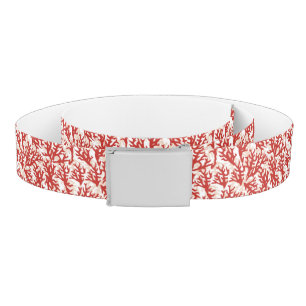 Red Coral Pattern 2 Belt