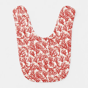 Red Coral Pattern 2 Bib
