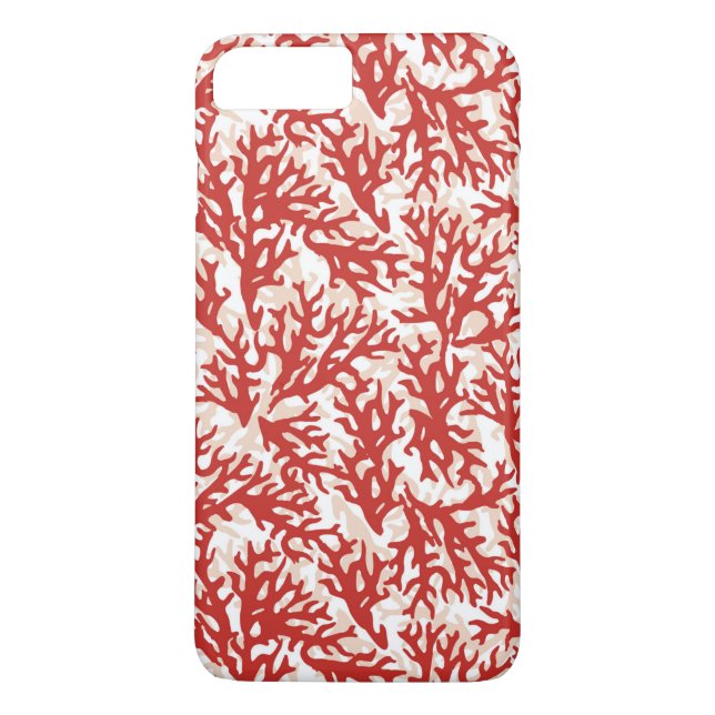 Red Coral Pattern 2 Case-Mate iPhone Case (Back)