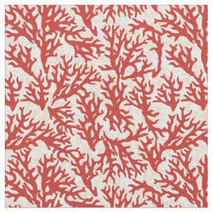 Red Coral Pattern 2 Fabric