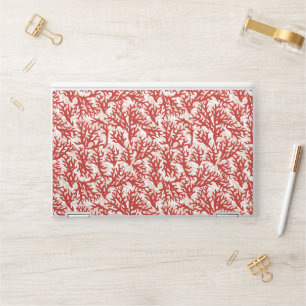 Red Coral Pattern 2 HP Laptop Skin