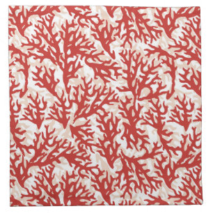 Red Coral Pattern 2 Napkin