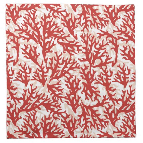 Red Coral Pattern 2 Napkin