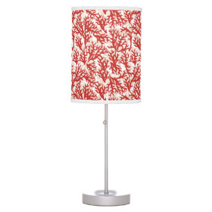 Red Coral Pattern 2 Table Lamp