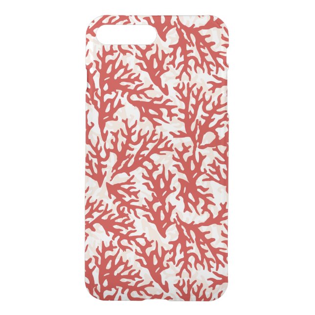 Red Coral Pattern 2 Uncommon iPhone Case (Back)