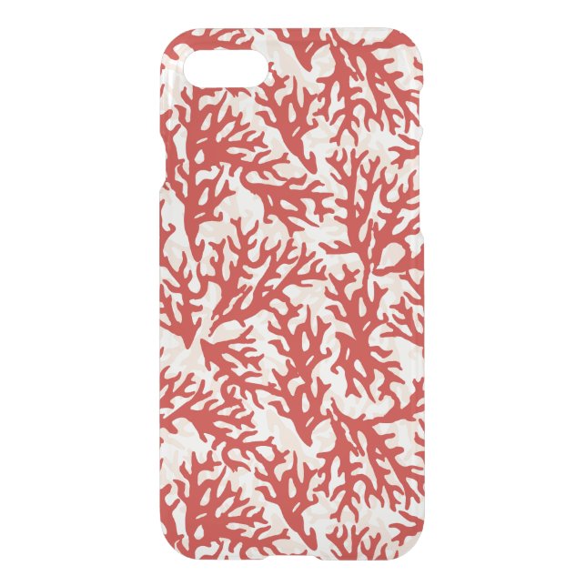 Red Coral Pattern 2 Uncommon iPhone Case (Back)