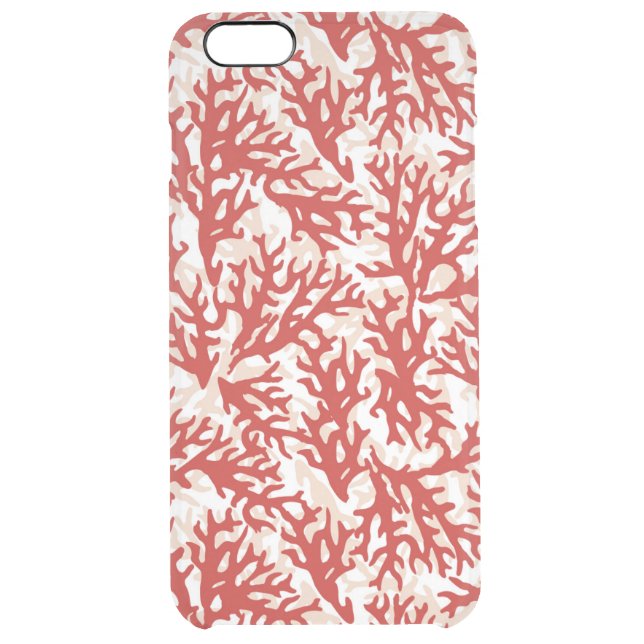 Red Coral Pattern 2 Uncommon iPhone Case (Back)