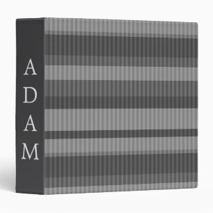  Red coral shades striped vertical pattern 3 Ring Binder