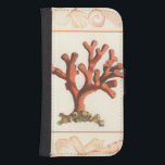 Red Coral with Conch Shell Border Wallet Phone Case For Samsung Galaxy S4<br><div class="desc">Get this modern piece of artwork today with cream colored background. This piece of art contains a red, shaded coral that is very sharp and vivid with a decorative conch shell border. It's a contemporary art piece that will be perfect for any type of nautical theme you are trying to...</div>