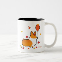 Red Corgi Fall into Autumn Mug | CorgiThings