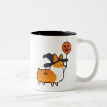 Red Corgi Halloween Mug | CorgiThings