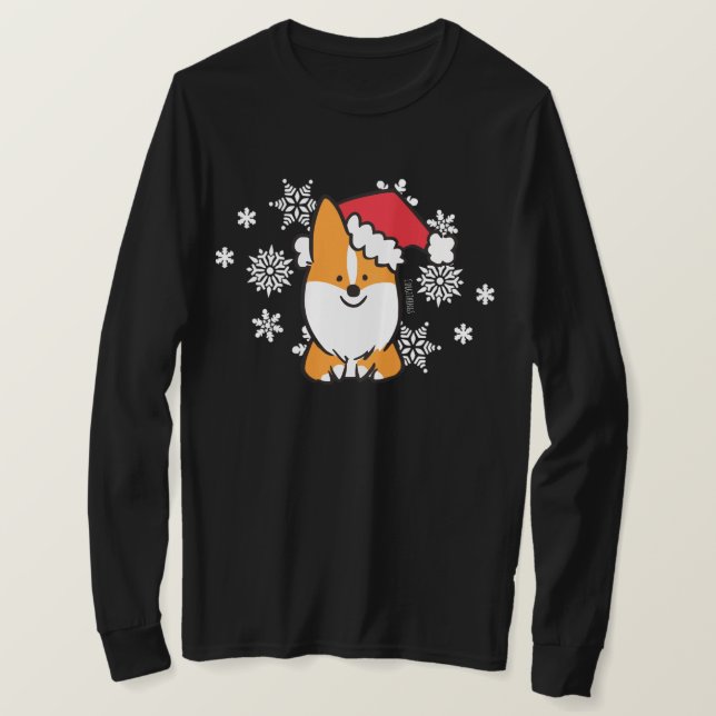 Red Corgi Santa Shirt (Design Front)