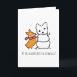 Red Corgi Snowman | CorgiThings Holiday Card<br><div class="desc">www.corgithings.com
instagram.com/corgithings
facebook.com/corgithings</div>