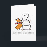 Red Corgi Snowman | CorgiThings Holiday Card<br><div class="desc">www.corgithings.com
instagram.com/corgithings
facebook.com/corgithings</div>