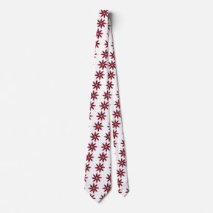 Red Corn Pattern Neck Tie