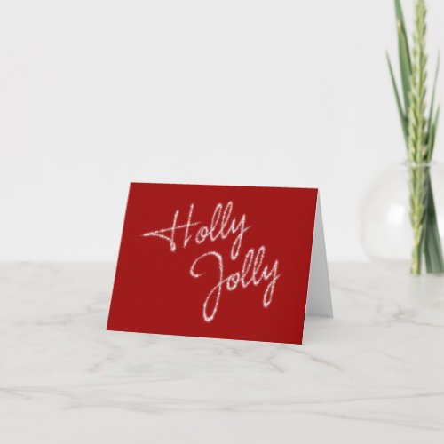 Red Corporate Holiday Card _ Holly Jolly