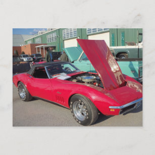Red Corvette, 1 Postcard