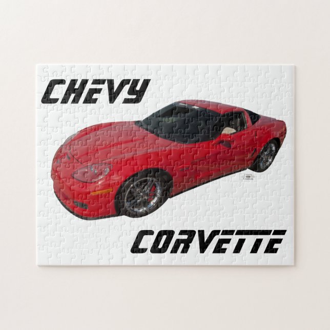 Red Corvette Jigsaw Puzzle (Horizontal)