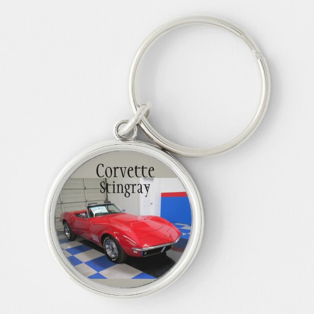 Red Corvette Keychain (Front)