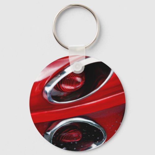 Red Corvette Stingray Keychain