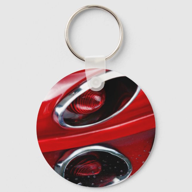 Red Corvette Stingray Keychain (Front)