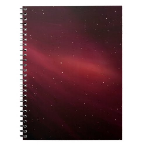 Red Cosmic Dust Space Beauty Notebook