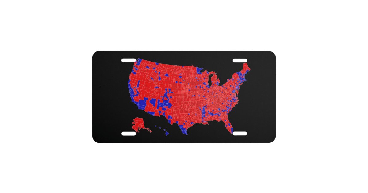 Red Counties License Plate Zazzle