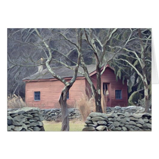 Red Country Shed Cards (Front Horizontal)